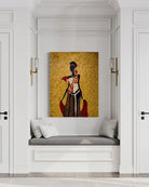 African Beauty-Chi Chromaluxe metal print by Sonia Malboeuf