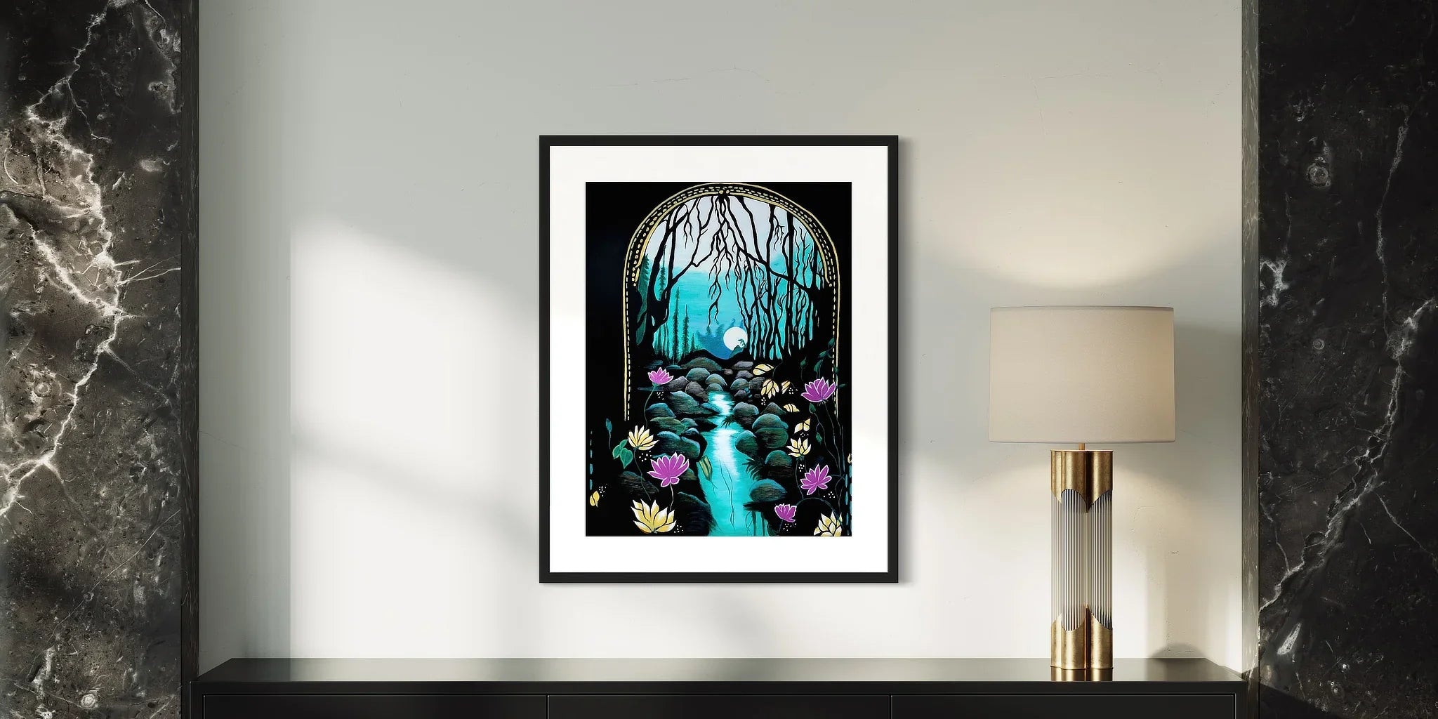 Original Paintings collection banner of Enchanted Brook by Sonia Malboeuf