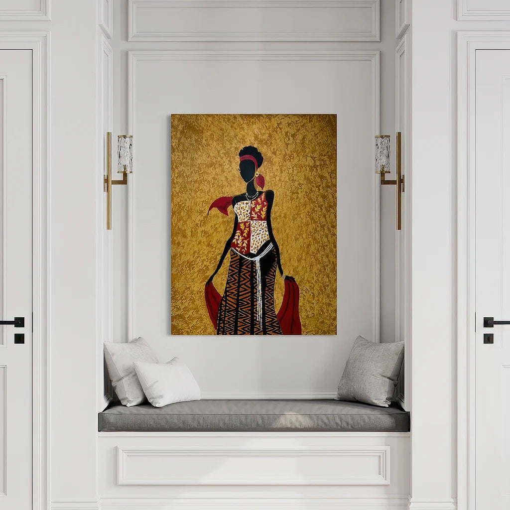 African Beauty-Chi, HD metal print by Sonia Malboeuf