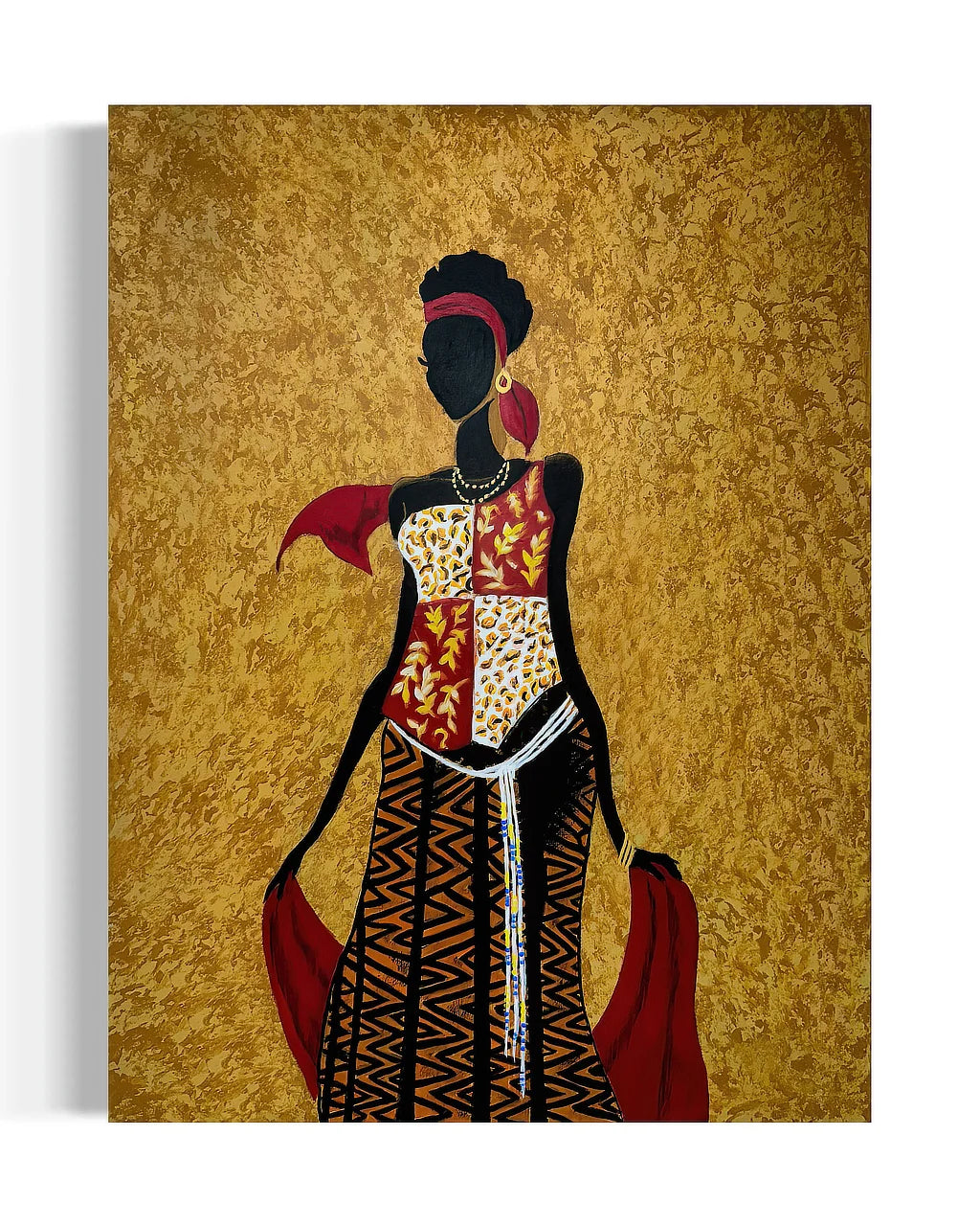 Original painting African Beauty-Chi by Sonia Malboeuf