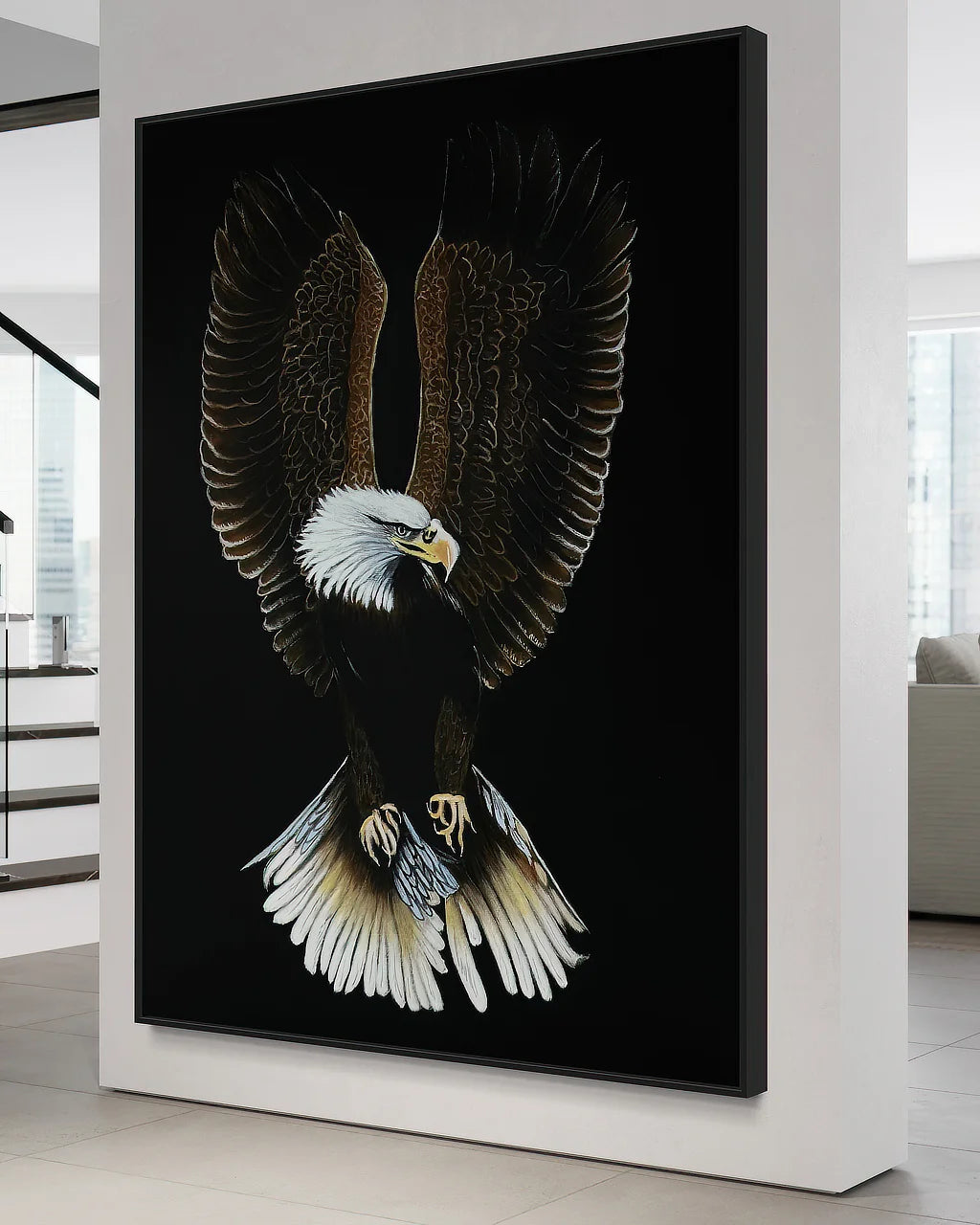 XL print of Bald Eagle-Valiant by Sonia Malboeuf