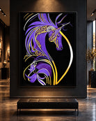 Becoming Me BLACK Canvas Originals painting (72x54 inches) by Sonia Malboeuf, gallery exhibition.