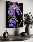 Becoming Me BLACK Canvas Originals museum wrap art print (24x18 inches), showing black finished edge.