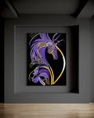 Becoming Me BLACK Canvas Originals painting (72x54 inches) by Sonia Malboeuf, gallery exhibition.