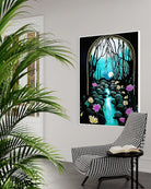 Enchanted Brook  canvas print by Sonia Malboeuf in doorway