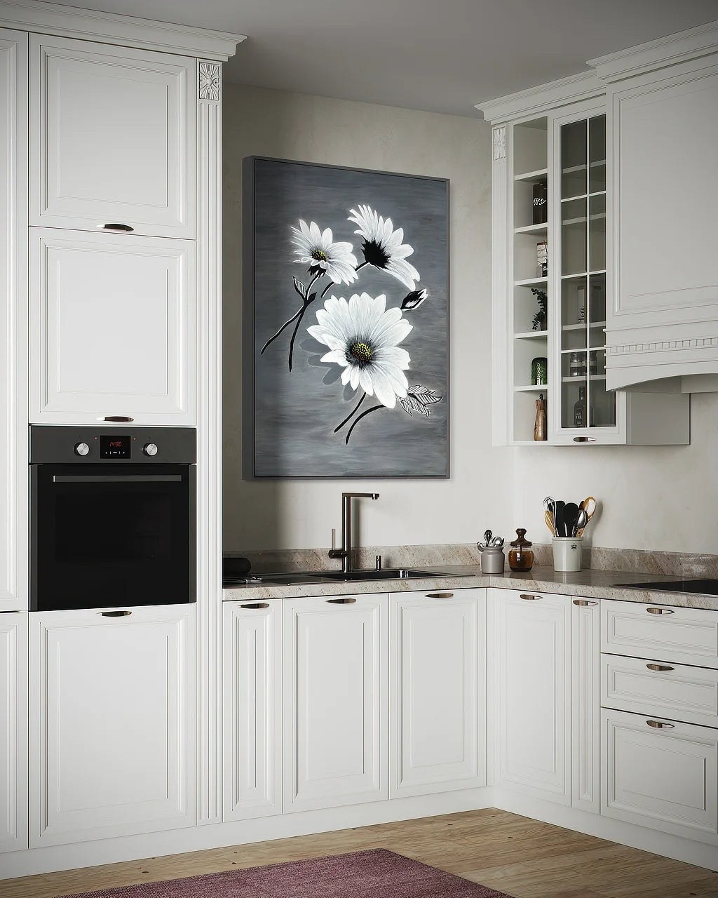 In the Wind canvas  print in kitchen