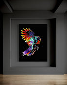 Rise Up BLACK Canvas Originals painting (72x54 inches) by Sonia Malboeuf, gallery exhibition.