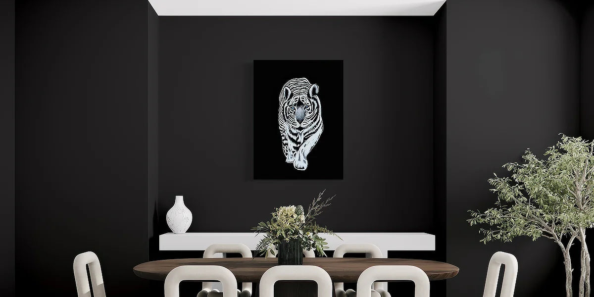 White Tiger Accessible Luxury art print by Sonia Malboeuf