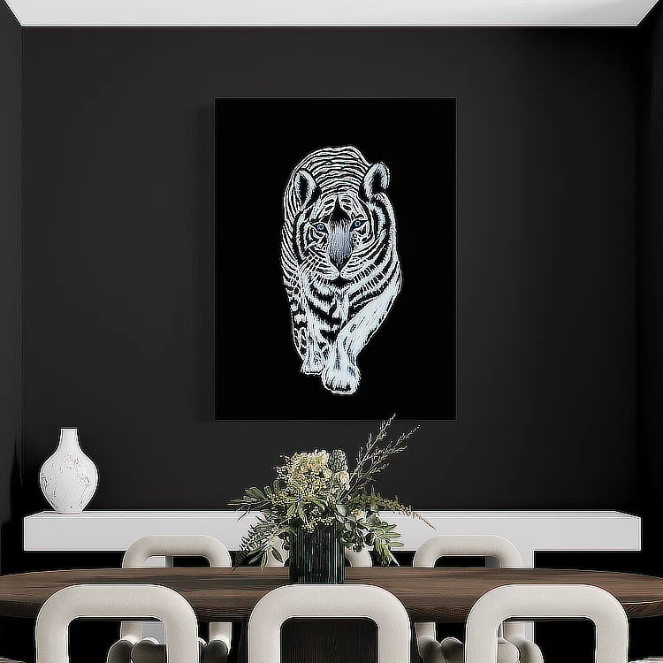 White Tiger Accessible Luxury art print by Sonia Malboeuf